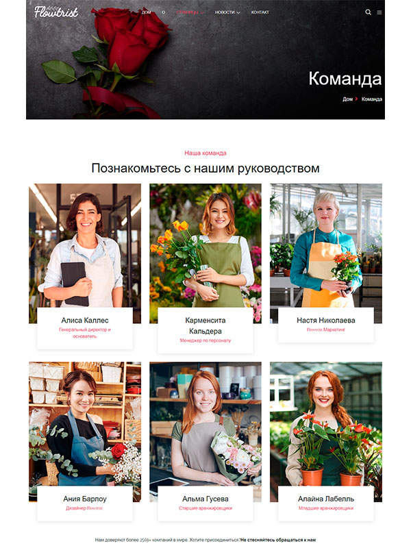 Сайт интернет-магазина цветов, доставки цветов, студии флористики — изображение 4